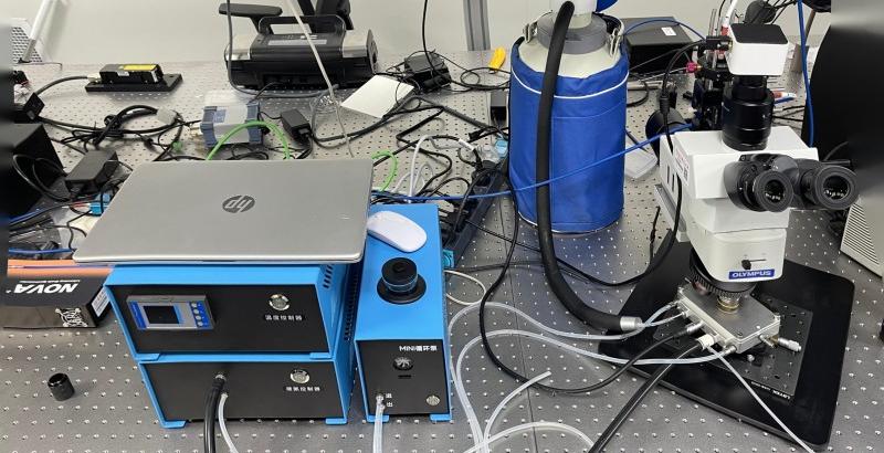 液氮冷热台搭配奥林巴斯BXFM光学显微镜