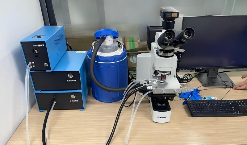 地质冷热台搭配舜宇CX40P光学显微镜